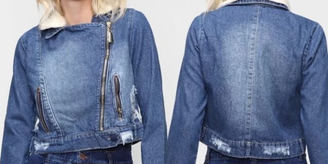 [MAGAZINE] Jaqueta Jeans Naraka Com Pelo Feminina