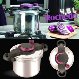 [CASAS BAHIA] Panela de Pressão Rochedo Clipso em Alumínio Polida – 4,5 L