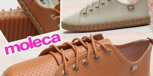 [ZATTINI] Tênis MOLECA com Perfuros Tratorado Feminino