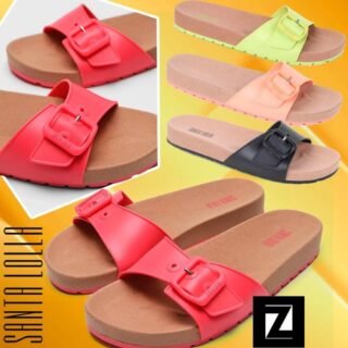 [ZATTINI] Slide SANTA LOLLA Hot Peach Feminina (4 Cores)