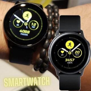 [CASAS BAHIA] Smartwatch Samsung Galaxy Watch Active 40mm Preto com Tela Super Amoled de 1.1″, Bluetooth, Wi-Fi, GPS, NFC e Sensor de Frequência Cardíaca