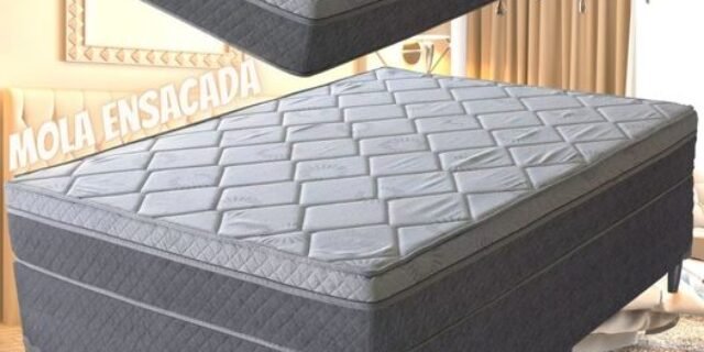 [MAGAZINE] Cama Box Casal (Box + Colchão) Umaflex – Mola Ensacada 54cm New Zurique