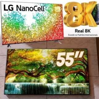 [CARREFOUR] Smart TV Nanocell 55″ LG 55NANO95 UHD 8K Bluetooth, Wifi, Webos 6.0, Dolby Vision, Full Array Local Dimming, Inteligência Artificial, Google Alexa
