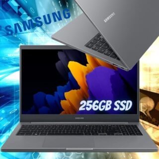 [SUBMARINO] Notebook Samsung Book Intel Core I5-1135g7 8gb 256gb Ssd (Intel Iris Xe) Windows 10 Fhd Tela 15.6” Cinza Chumbo Np550xda-Kf2br