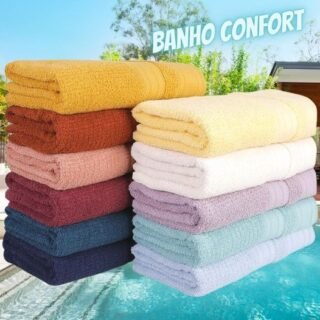[SHOPTIME] Jogo de Toalha Banho Confort 4 Peças – Casa & Conforto By Buddemeyer