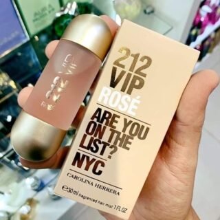 [MAGAZINE] Carolina Herrera 212 Vip Rose Hair Mist Perfume para os cabelos 30ml