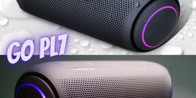 [CASASBAHIA] Caixa de Som Portátil LG Xboom Go PL7 Meridian, Bluetooth, Surround, 24 Horas Bateria, IPX5, Comando de Voz, Preto – 30W