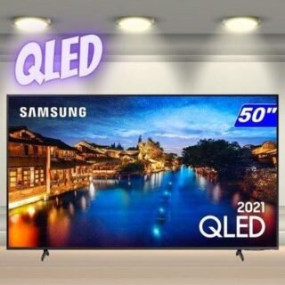 [SUBMARINO] Smart Tv 50″ Qled Samsung 4k 50q60a Modo Game Som Em Movimento Virtual Tela Sem Limites Design Slim