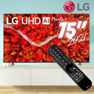 [SUBMARINO] Smart TV 75″ LG 4K LED 75UP8050 WiFi, Bluetooth, HDR, Inteligência Artificial ThinQ, Google, Alexa e Smart Magic – 2021