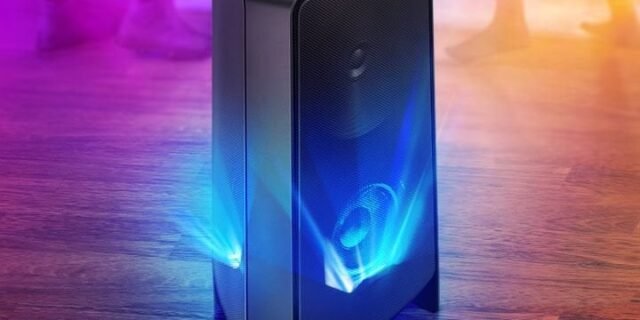 [SUBMARINO] Sound Tower Samsung Mx-T55, Com Potência De 500w E Som Bi-Direcional