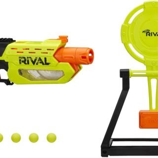 ACIMA DE R$150,00 EM OUTROS SITES! Lançador Nerf Rival Mercury XIX 500 – E3533 – Hasbro – Recomendado para +14 anos