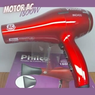 [EXTRA] Secador de Cabelos Philco PH3400 com Motor AC Profissional Vermelho 1800W
