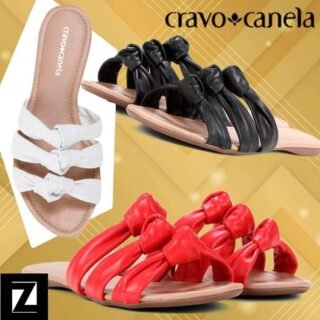 [ZATTINI] Rasteira Cravo & Canela Lara Nó Feminina
