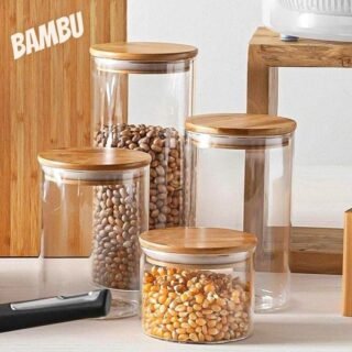 [AMERICANAS] 10% de Volta no AME: Jogo de Porta-Mantimentos Bambus 4 Peças – Home Style