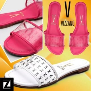 [ZATTINI] Rasteira Vizzano Tira Transparente Feminina