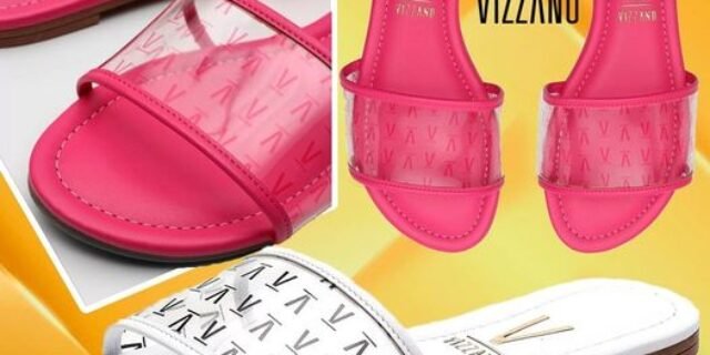 [ZATTINI] Rasteira Vizzano Tira Transparente Feminina