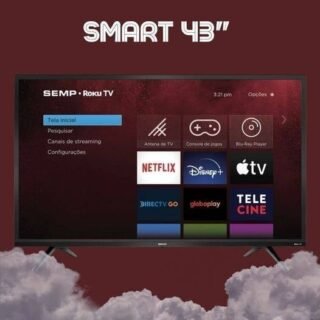 [SUBMARINO] Smart Tv 43″ Led Semp Roku R5500 Fhd Wifi Dual Band 3 Hdmi 1 Usb Com Controle Por Aplicativo