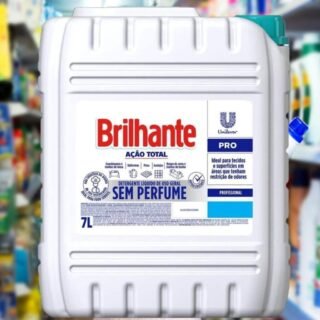 [CASAS BAHIA] Sabão Líquido Brilhante Ação Total Profissional Sem Perfume 7L – 1 Unidade