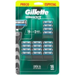 [MAGAZINE] Carga para Aparelho de Barbear Gillette – Mach 3 16 Unidades