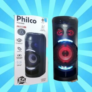 [SHOPTIME] Caixa Acústica Philco PCX3500 150W Flashs de Luz Bluetooth USB e Bateria Interna