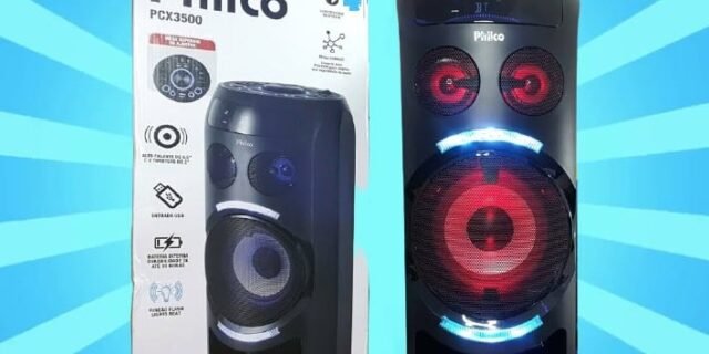 [SHOPTIME] Caixa Acústica Philco PCX3500 150W Flashs de Luz Bluetooth USB e Bateria Interna