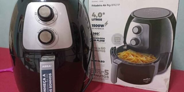 [AMERICANAS] Fritadeira Air Fry Britânia Air Flow 360° BFR21P 4 Litros 1500W