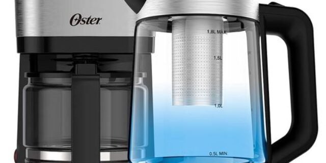 [AMERICANAS] 13% de Volta no AME: Kit Chaleira Elétrica Oster Tea e Cafeteira Inox Compacta