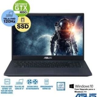 [AMERICANAS] Notebook Gamer Asus, Intel CoreT i5 9300H, 8GB, 256GB ssd, 15,6 Full HD 120Hz, nvidia gtx 1650, Preto – X571GT-AL887T