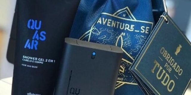 [O BOTICARIO] Kit Presente Quasar: Desodorante Colônia 100ml + Shower Gel 200g + Saquinho Organizador