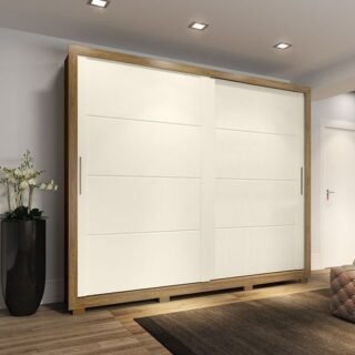 [AMERICANAS] Guarda Roupa Henn 2 Portas de Correr 4 Gavetas Palace D237