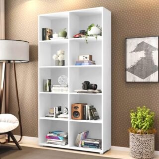 [AMERICANAS] Estante Livreiro Mathilde com 10 Nichos – Branco