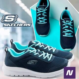 [NETSHOES] Tênis Skechers Bountiful Be Kind Feminino – Azul Claro+Marinho
