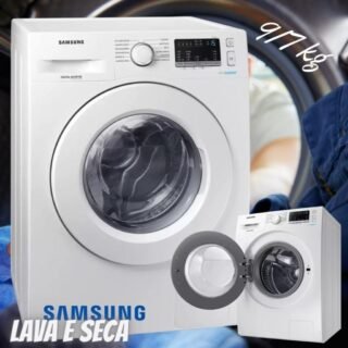 [SHOPTIME] Lava e Seca Samsung WD4000 com Ecobubble e Lavagem a Seco WD90M4453MW Branca 9/7 kg