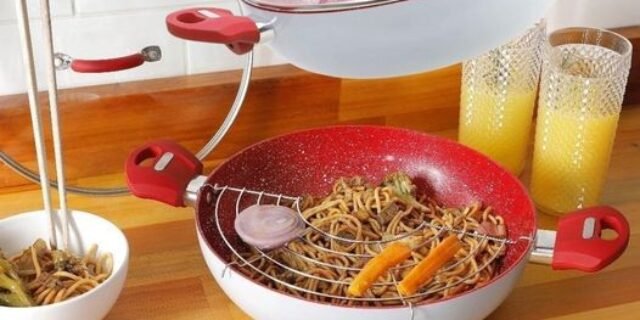 [SHOPTIME] Panela Wok com tampa Power Taste – 28 cm – La Cuisine