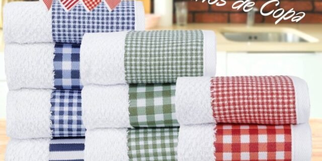 [SHOPTIME] KIT Panos de Copa Classic 4 Peças – Casa & Conforto