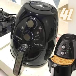 [MAGAZINE] Fritadeira Elétrica Sem Óleo/Air Fryer Mondial – NAF-05 Preta 4L com Timer 110V