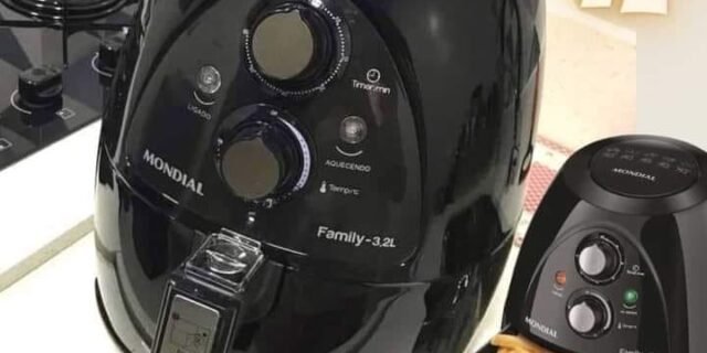 [MAGAZINE] Fritadeira Elétrica Sem Óleo/Air Fryer Mondial – NAF-05 Preta 4L com Timer 110V