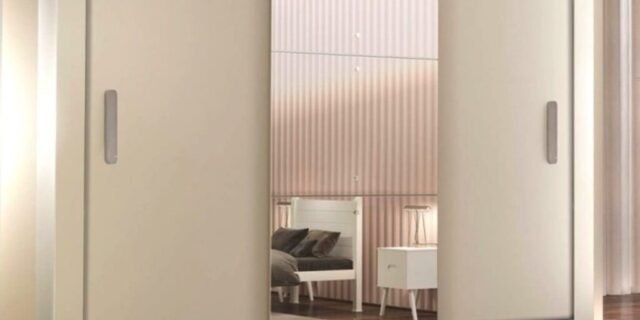 [SHOPTIME] Guarda Roupa Casal 3 Espelhos 3 Portas de Correr 4 Gavetas Gênesis Espresso Móveis Branco