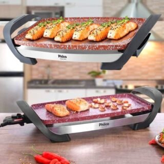 [SHOPTIME] Grill Large Stone Philco Pgr03p 127v