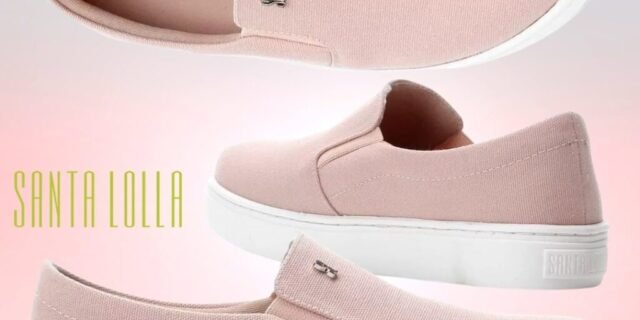 [MAGAZINE] Slip On Santa Lolla Lona Básico Feminino – Rosa claro