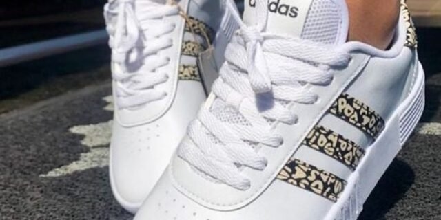 [NETSHOES] Tênis Adidas Court Bold Farm Feminino – Branco+Preto