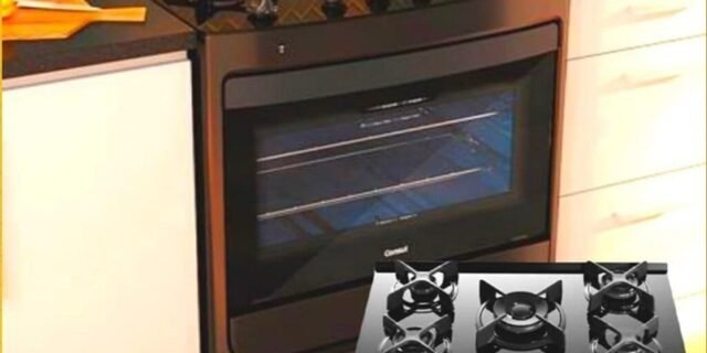 [MAGAZINE] Fogão 5 Bocas Mesa de Vidro Consul Preto – Acendimento Automático CFS5VAE