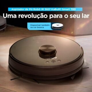 [MAGAZINE] Aspirador de Pó Robô KaBuM! Smart 700, Preto, Mapeamento IR 360º, Controle via Aplicativo, Google Assistant e Alexa – KBSF006