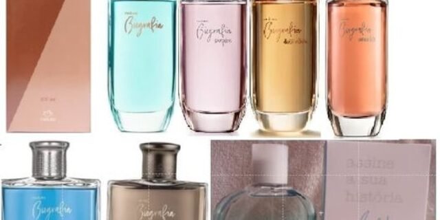 [NATURA] Seleção de perfumes Biografia Masculino e Feminino