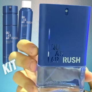 [OBOTICARIO] Combo Quasar Rush: Desodorante Colônia 100ml + Body Spray 100ml + Refil 100ml