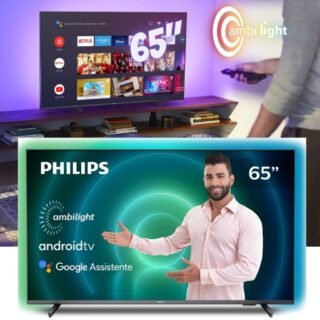 [AMERICANAS] Smart TV Philips Android Ambilight 65″ 4k 65pug7906/78, Google Assistant, Comando de Voz, Dolby Vision, Bluetooth 5.0