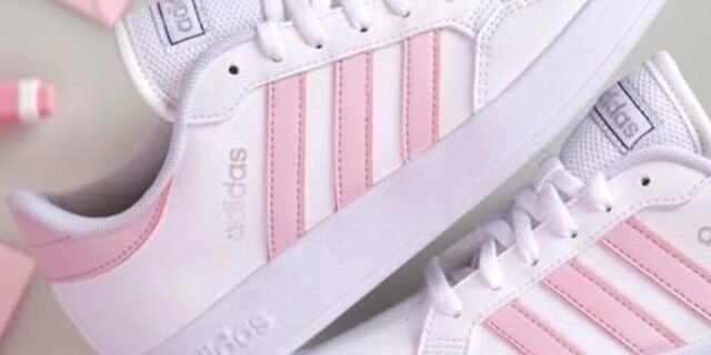 [NETSHOES] Tênis Adidas Breaknet Feminino – Branco+Rosa
