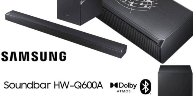 [SUBMARINO] Soundbar Samsung Hw-Q600a Com 3.1.2 Canais Bluetooth 360w Subwoofer Sem Fio Dolby Atmos Acoustic Beam