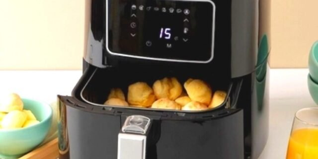 [SHOPTIME] Fritadeira Elétrica Air Fryer sem óleo 4,5L Preta – Fun Kitchen