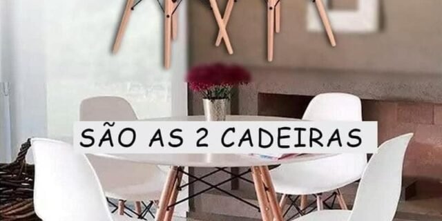 [MAGAZINE] São 2 cadeiras: Jogo de Cadeiras Pé Palito Assento Nell – Preto Ou Branco